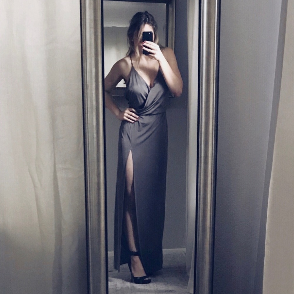 Reformation Martini Dress, Size Sm, Color: Tin Man